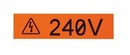 PANDUIT Кассета P1 с наклейками для принтера LS8/LS9, виниловая лента для непрервной печати 12.70мм х 7.6м, оранжевый/черный