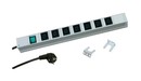 ZPAS Блок розеток для 19" шкафов, 7 IEC 320 C13, индикатор, шнур 3 м. (LZ-114)