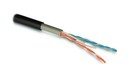 Hyperline (куски) Кабель для сетей Industrial Ethernet, категория 5e, 2x2x24 AWG (0.51 мм), однопроволочные жилы (solid), U/UTP, для внутренней и внешней прокладки (-40°C – +70°C), двойная оболочка, PVC (UV), черный