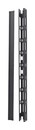 ZPAS Вертикальный кабельный организатор 100х111 мм, с крышкой, для шкафов шириной 800 мм и высотой 45U, цвет черный (RAL 9005)