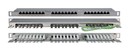 Hyperline Патч-панель высокой плотности 19", 0.5U, 24 порта RJ-45, категория 5E, Dual IDC, экранированная