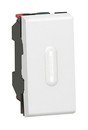 LEGRAND 77032 Выключатель кнопочный, 1M, 6А, с подсветкой, белый, Mosaic