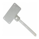 PANDUIT Кабельная стяжка Pan-Ty® неразъемная миниатюрная, 2.5 х 109 мм (ШхД), с площадкой (флажок) для маркера 7.9 x 19.1 мм, огнеупорный нейлон 6.6, цвет слоновая кость (1000 шт.)