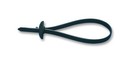 PANDUIT Стяжка Sta-Strap® для крепления к шасси/панели, без центрирующего направл. штифта, 7.6х257 мм (ШхД), ф отверстия 8.0-21.0 мм, диаметр кабельного жгута 1.5-70 мм, термостойкий погодоустойчивый нейлон 6.6, цвет черный (50 шт.)