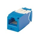 PANDUIT Mini-Com® Улучшенный универсальный модуль Mini-Com® TX6A™ 10Gig™, медный, неэкранированный (UTP), категория 6A/Class EA, RJ45, 8-позиционный, 8-проводной (8P8C), T568A/B, тип Giga-TX™, синий (упаковка 24 шт.)