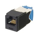 PANDUIT Улучшенный универсальный модуль Mini-Com® TX6A™ 10Gig™с ключом для предотвр. несанкционир. подключения, медный, неэкранированный (UTP), категория 6A/Class EA, RJ45, 8-позиционный, 8-проводной (8P8C), T568A/B, тип Giga-TX™, черный