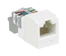 PANDUIT Универсальный модуль Mini-Com®, медный, неэкранированный (UTP), категория 6, RJ45, 8-позиционный, 8-проводной (8P8C), T568A/B, тип TP, светло-серый