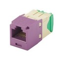 PANDUIT Улучшенный универсальный модуль Mini-Com® Module, неэкранированный (UTP), категория 6, 8-позиционный, 8-проводной (8P8C), Т568А/В, тип Giga-TX™, для 28/30 AWG, фиолетовый