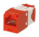 PANDUIT Модуль Mini-Com® RJ45 TX5e, UTP Т568A/B Enhanced (красный)