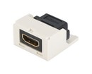 PANDUIT Модуль Mini-Com® с проходным адаптером HDMI 1.4 тип A, "мама"/"мама", для кабеля HDMI категории 2 (high speed), черный
