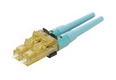 PANDUIT Дуплексный коннектор LC OPTICAM™ 10Gig™, MM(для многомодового кабеля 50/125), duplex, для волокна в жесткой защитной оболочке 0.9мм (голубой)
