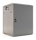 Hyperline Шкаф настенный 19-дюймовый (19"), 6U, 367x600х450мм, металлическая передняя дверь с замком, две боковые панели, цвет серый (RAL 7035) (разобранный)