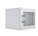 ZPAS WZ-7240-20-A2-011-BNP Шкаф настенный 19-дюймовый (19"), серия Z-BOX, 10U, 543x600х600мм (ВхШхГ), со стеклянной дверью, с открывающимися стенками, без наклеек на дверях, цвет серый (RAL 7035) (собранный)