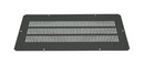 ZPAS Заглушка с перфорацией для отверстия A (380x380 мм) в плите или крыше к напольным шкафам, 420x420 мм, металлическая, цвет черный (RAL 9005) (1718-39-1-1/9005)