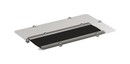 ZPAS Заглушка с щеточным вводом для отверстий B (380x210 мм) в плите или крыше к напольным шкафам, 415x245 мм, металлическая, цвет серый (RAL 7035) (аналог WZ-1718-37-02-011)