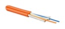 Hyperline Кабель волоконно-оптический 62.5/125 (OM1) многомодовый, 2 волокна, duplex, zip-cord, плотное буферное покрытие (tight buffer) 2.0 мм, для внутренней прокладки, LSZH, нг(А)-HF, –40°C – +70°C, оранжевый