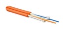 Hyperline Кабель волоконно-оптический 62.5/125 (OM1) многомодовый, 2 волокна, плотное буферное покрытие (tight buffer), для внутренней прокладки, LSZH, нг(А)-HF, -40°C - +70°C, оранжевый