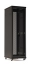 Hyperline Шкаф напольный 19-дюймовый, 22U, 1166x600х600 мм (ВхШхГ), передняя и задняя распашные перфорированные двери (75%), ручка с замком, цвет черный (RAL 9005) (разобранный)