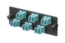PANDUIT Панель OPTICOM с 6 LC дуплексными одномодовыми оптическими адаптерами с муфтами из циркониевой керамики (синий)