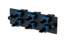 PANDUIT Панель OPTICOM для 6 SC симплексных одномодовых оптических адаптеров с керамическими муфтами (синий)