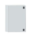 DKC / ДКС Навесной шкаф серии CE, 1000х600х400мм (ВхШхГ), со сплошной дверью, с монтажной панелью, IP55, использование вне помещений, цвет серый RAL 7035