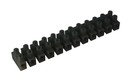 DKC / ДКС Клеммные колодки из полипропилена, цвет черный, 12 полюсов, до 85°С, 450В, 24A, для сечения провода 2,5 мм2