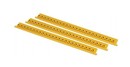 DKC / ДКС Планки со знаками (24 знака на планке), ширина 2.3мм, с черными знаками "1" на желтом фоне