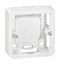 LEGRAND 80281 Коробка для накладного монтажа, 2М, глубина 40 мм, белая, Mosaic (применяется с L/80251)