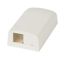 PANDUIT Коробка поверхностного монтажа для одного или двух модулей Mini-Com®; имеет съемную заглушку для второго модуля, 26,92x49,53x92,71 мм (белая)