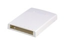 PANDUIT Коробка поверхностного монтажа для 6 модулей Mini-Com®, с катушкой для хранения излишков кабеля (до 24 м), 25.0 мм x 119.4 мм x 169.2 мм (ВхШхД), белая