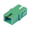 PANDUIT Оптический проходной адаптер SC/APC, SM, simplex, корпус пластиковый, RoHS, центратор из диоксидциркониевой керамики, цвет зеленый
