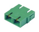 PANDUIT Оптический проходной адаптер SC/APC, SM, duplex, корпус пластиковый, RoHS, центратор из диоксидциркониевой керамики, цвет зеленый