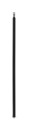 LEGRAND Snap-On Колонна алюминиевая с крышкой из пластика 1 секция 4.02 м, с возможностью увеличения высоты колонны до 5.3 м, цвет черный