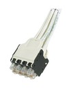 PANDUIT QuickNet™ Претерминированная медная кабельная сборка, 8 патч-кордов UTP, Cat.6, кассета на одном конце и модульные разъемы на другом, 3 м, белая