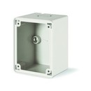 DKC / ДКС Коробка прямая для настенного монтажа, для розеток с основанием 70х87мм, цвет серый, IP44