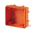 DKC / ДКС Коробка для скрытого монтажа разъемов, для разеток с основанием 136х125мм, цвет оранжевый, IP66