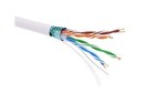 DKC / ДКС Информационный кабель экранированый F/UTP 4х2 CAT5E, 24 AWG, одножильный, LSZH, белый (цена за 1 м)