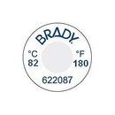 BRADY TIL-1-82C/180F-DIA Этикетка - индикатор температур (1упак/60 шт.), диаметр 13мм