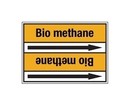 BRADY Стрелка для маркировки трубопровода, легенда "Bio Methane F+", черный на желтом, 127мм*33м, высота текста 13 мм, 220 маркеров/рулон, B-7520(ламинированный полиэстер)"