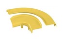 PANDUIT Двухсекционная крышка для горизонтального правого угла FiberRunner 6" х 4" (150 мм х 100 мм), жёлтая