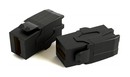 Hyperline Вставка формата Keystone Jack с проходным адаптером HDMI (Type A), 90 градусов, ROHS, черная