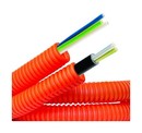 DKC / ДКС Труба гибкая гофрированная, номинальный ф16мм, ПНД, цвет оранжевый, в комплекте с кабелем ВВГнг-LS 1,5х3 ГОСТ