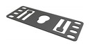 Hyperline Кронштейн 1U, Т-пазы + крепеж типа "монетка", цвет черный RAL9005 (8 шт. в комплекте)