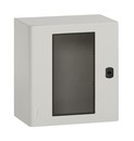 LEGRAND Atlantic Щит металлический без монтажной платы в комплекте, стеклянная дверь, 600x400x250, IP66, цвет серый
