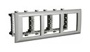 DKC / ДКС Рамка-суппорт серебристый металлик для In-liner Front, 6 модулей, Avanti