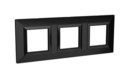 DKC / ДКС Рамка из металла, черная, 6 модулей, Avanti