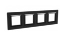 DKC / ДКС Рамка из алюминия, черная, 8 модулей, Avanti