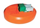 Hyperline Площадка для заделки модулей Keystone Jack серии KJ2, 80х60 мм, цвет оранжевый