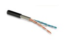 Hyperline (305 м) Кабель для сетей Industrial Ethernet, категория 5e, 4x2x24 AWG (0.51 мм), однопроволочные жилы (solid), U/UTP, PVC (UV), черный