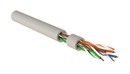 Hyperline (500 м) Кабель для сетей Industrial Ethernet, категория 5e, 4x2x24 AWG, однопроволочные жилы (solid), U/UTP, PVC, серый